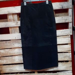 Vintage Paris Sports Club leather skirt black Size 9